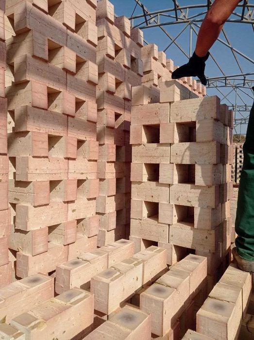 Кирпич жженый, пишган ғишт, g'isht, гишт, Тешик гишт