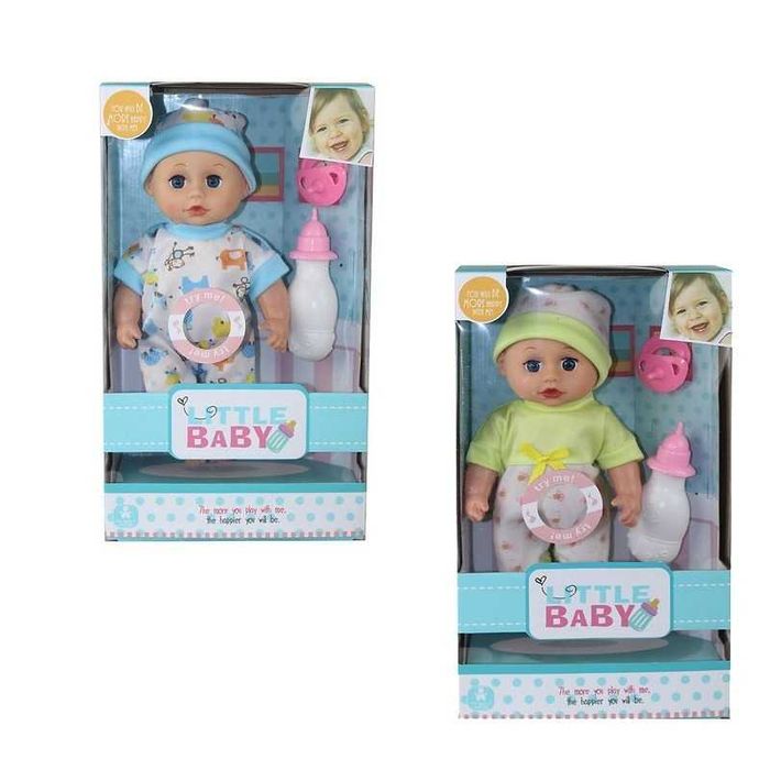 Kукла със звук залъгалка и бутилка