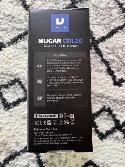 Diagnoza auto mucar cdl20