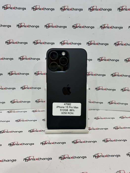 iPhone 15 Pro Max 512GB Neverlocked Black 86%  47082