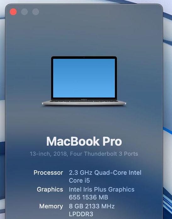 Apple Macbook Pro Touch bar  2018