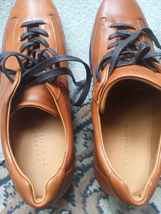 Pantofi sport din piele naturala Charles Tyrwhitt