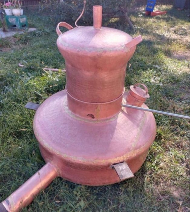 Vindem cazane de țuică 8litre cu fund 3mm parte 2mm capac 15mm