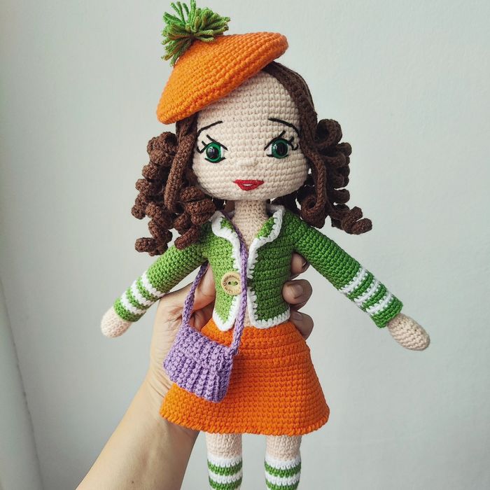 Плетена кукличка с аксесоари