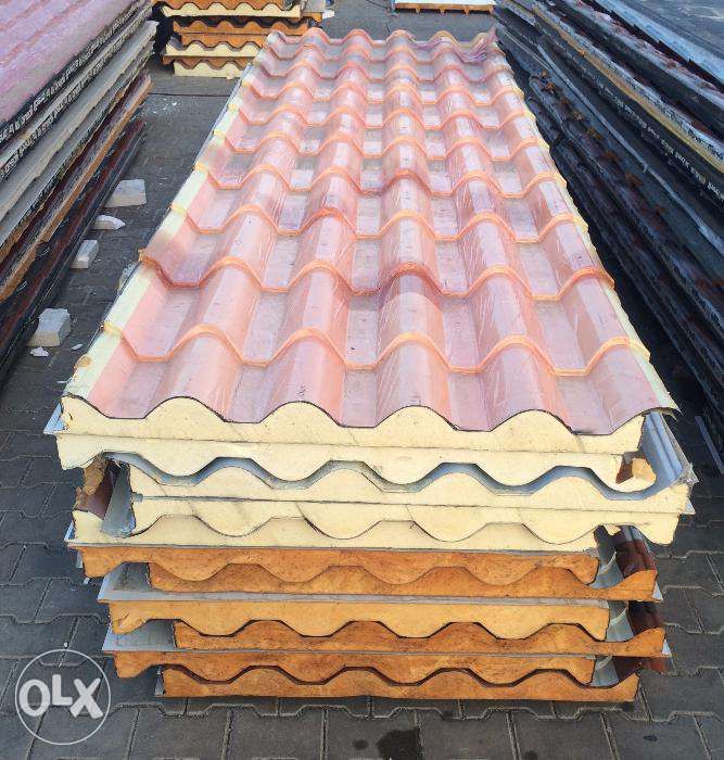 Panouri acoperis sandwich model stil tigla Calitatea 2 Noi