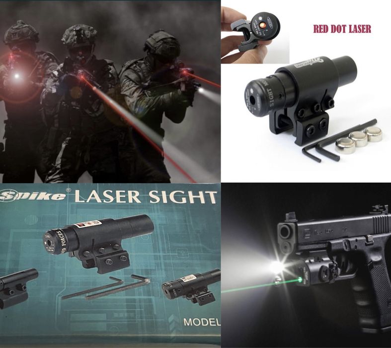 мерник прицел бързомер лазер червена точка за пистолет еърсофт оптика