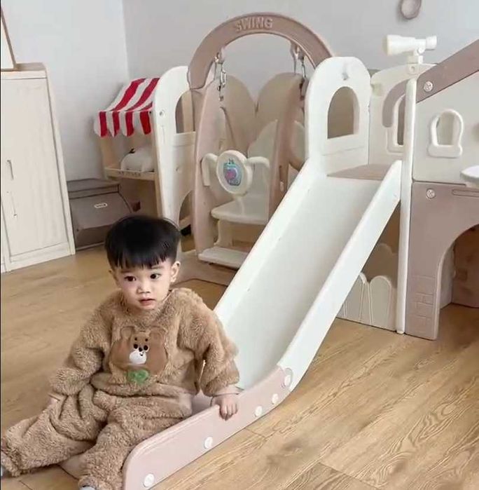 Детская качеля и горка, Gorka kachelya manej