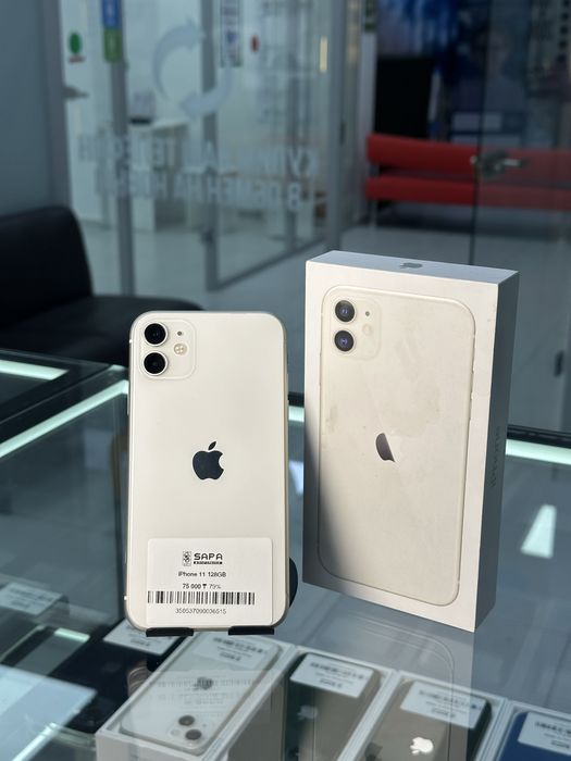 айфон 11 белый идеал 128гб