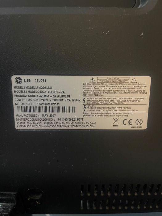 Телевизор LG 42”