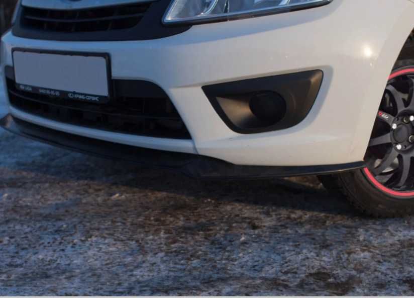 Сплиттер юбка переднего бампера  для Лада Гранта