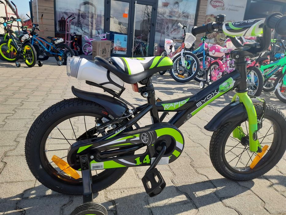 BYOX Велосипед 14" RAPID зелен