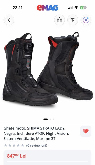 Ghete moto SHIMA
