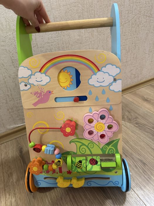 Дървена проходилка 6 в 1 Bigjigs