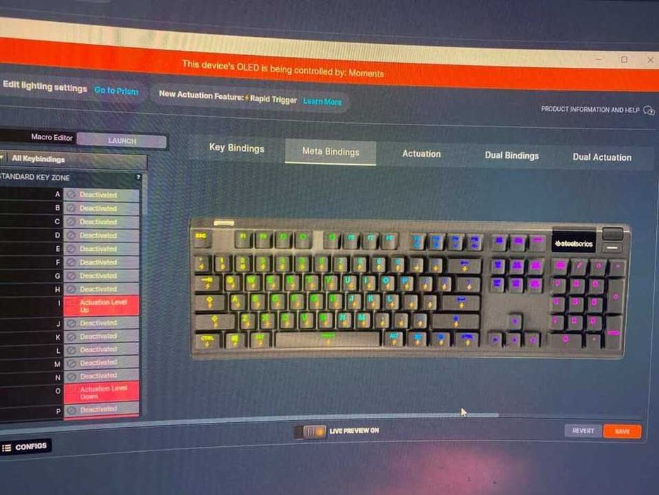 Vând tastatură gaming SteelSeries Apex Pro