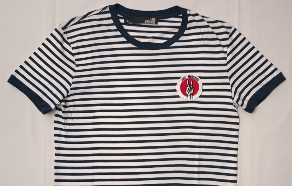 Love Moschino T-Shirt оригинална тениска M памучна фланелка