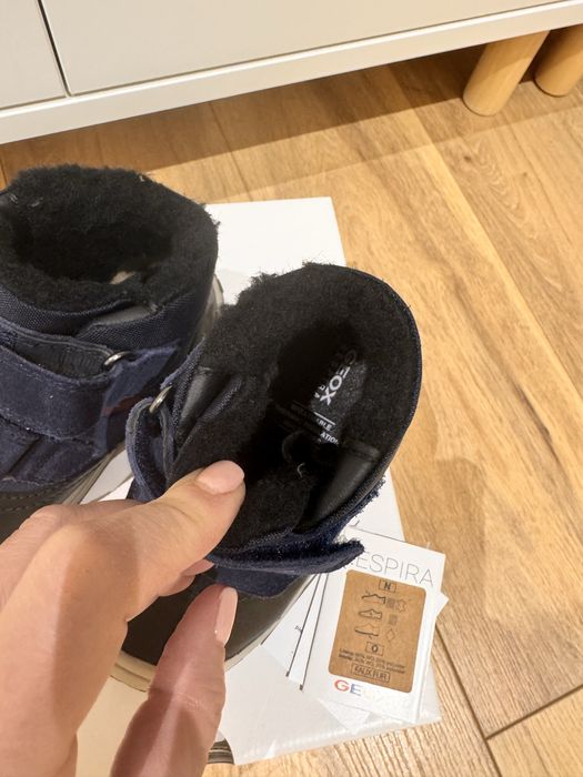 Боти естествена кожа за момченце Geox