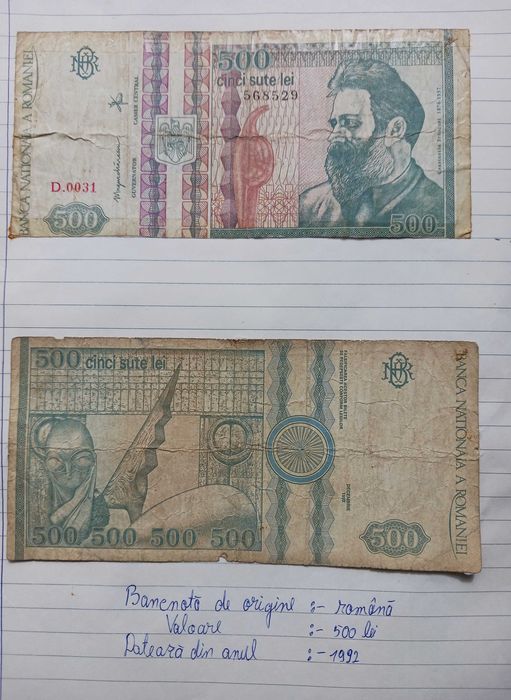 Vand lot bancnote 5000 , 1000, 500