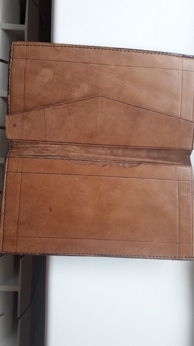 Портфейл от щраус-кафяв, нов