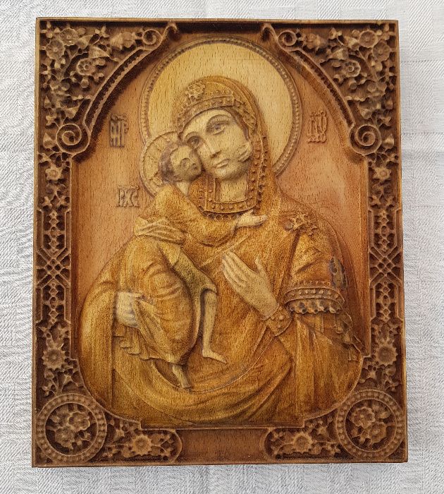 Дърворезба, Икони ИСУС ХРИСТОС или Богородица
