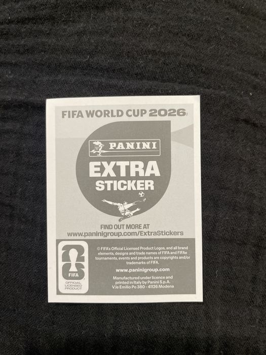 Vand extra sticker bronz panini fifa world coup 2026