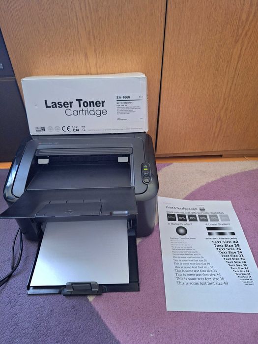 Imprimanta Samsung ML- 1665 monochrome laser printer toner nou 1500