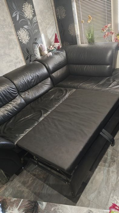 Ъглов Диван Естествена кожа