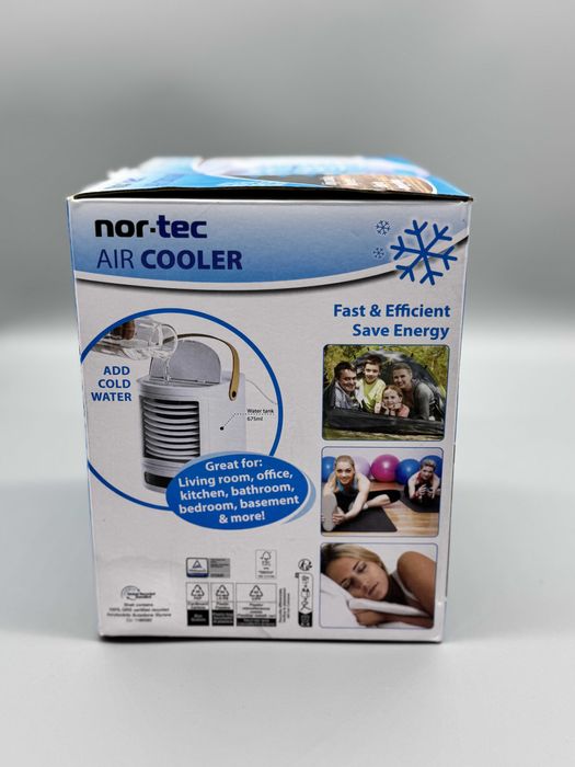 Компактен USB въздушен охладител Nor-tec Air Cooler с LED осветление и резервоар 675 мл