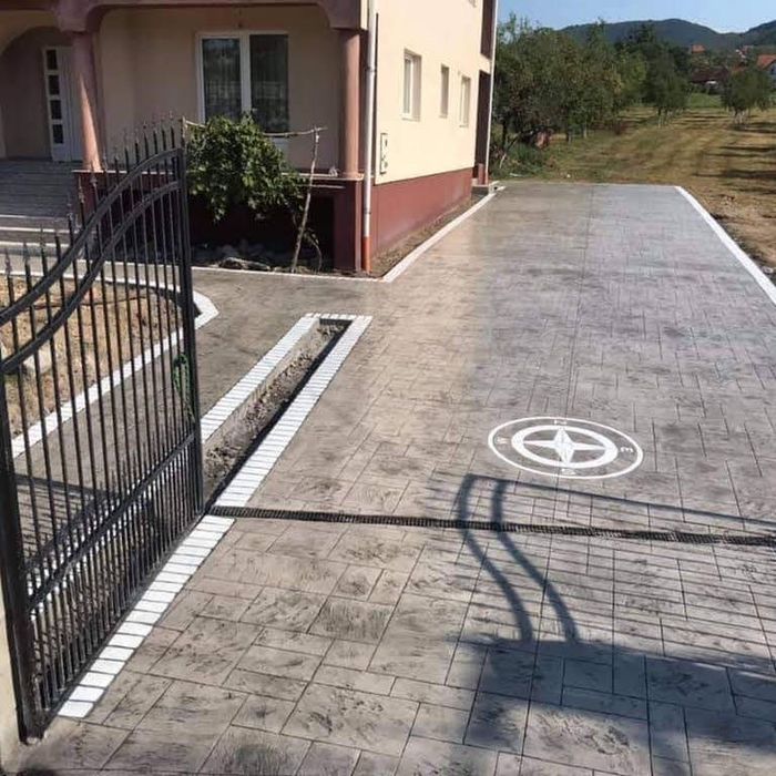 Beton amprentat ieftin