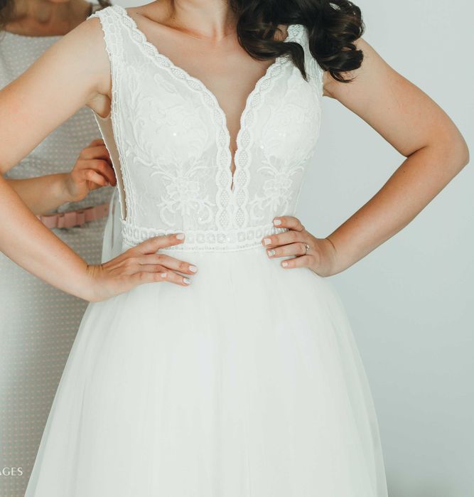 Vand rochie de mireasa, A-line, marimea S, Cluj-Napoca