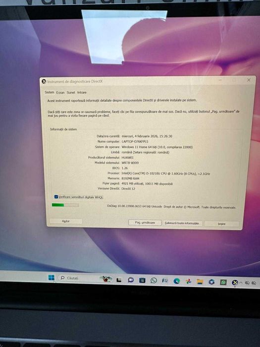 Huawei MateBook 13 I5-10210 512Gb SSD 8Gb Ram 2K ProMax Amanet