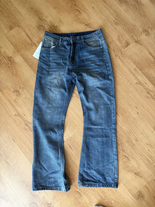 Blugi drepti albasti de barbati marimea:2xl