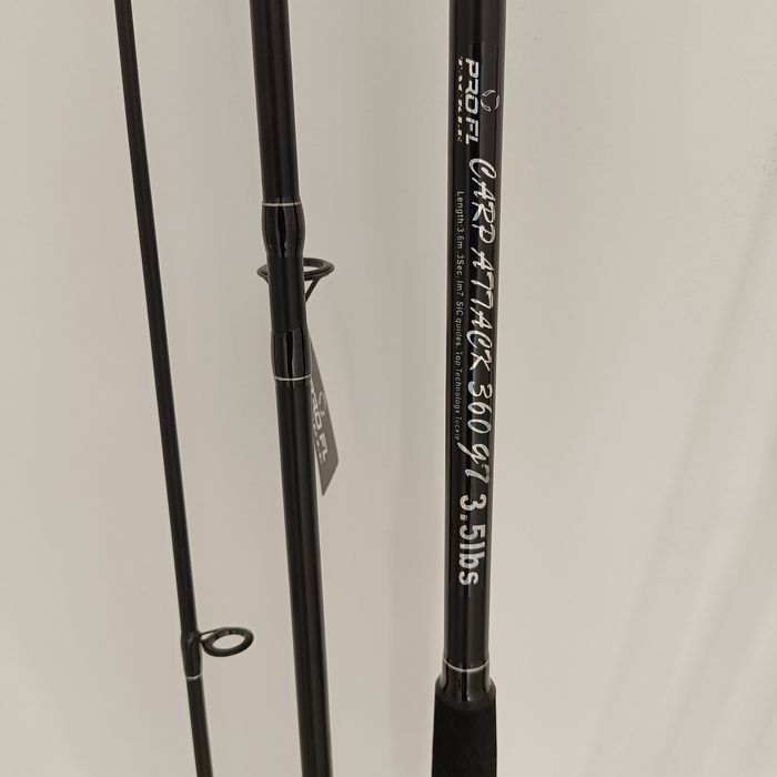 Set 4 Lansete din Carbon CrapAttack  3,9m/3 - 3,5LBS