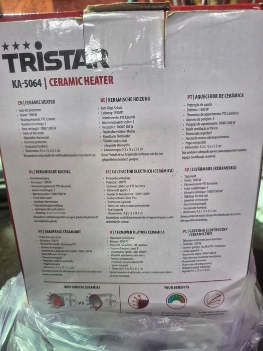 radiator infrarosu, termostat, trei trepte de putere,nou !!!