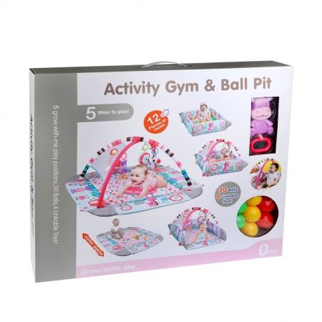 Развивающий КОВРИК-МАНЕЖ ЛЕТО 5 В 1