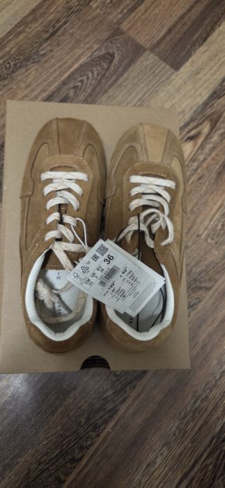 Pantofi sport Reserved,piele ,mar.36,noi,cu eticheta,maro