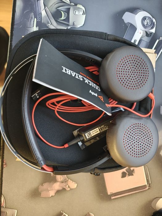 Vand căști profesionale Polycom Blackwire 5220 – USB + jack 3.5mm, noi