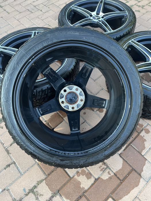 Jante 5x112 R19 Mercedes A/C/E/S/Clk/Cls/Cla /AudiA4/A5/A6/Vw ,Anvelope 245/40/19 ,Senzori presiune roti