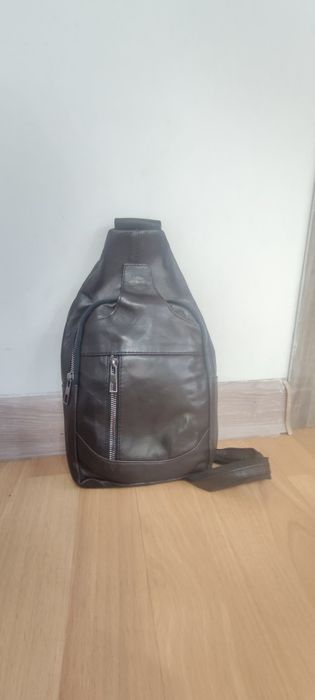 Кожаная барсетка