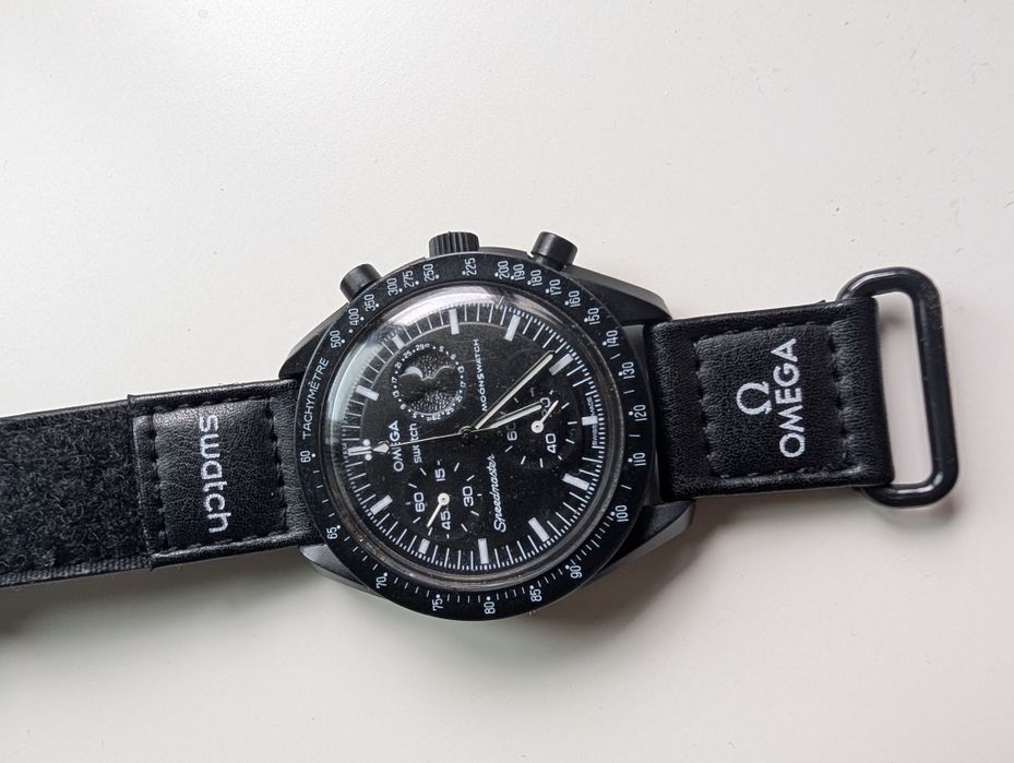 Ceas Omega Swatch Moonswatch speedmaster  mission to the moon Snoopy edition