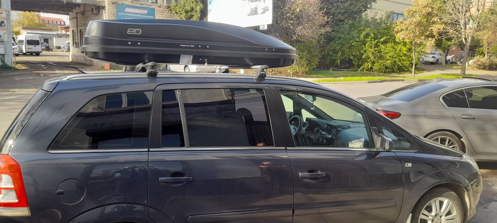 Бокс автомобильный Piligrim Magnum 390черный металлик