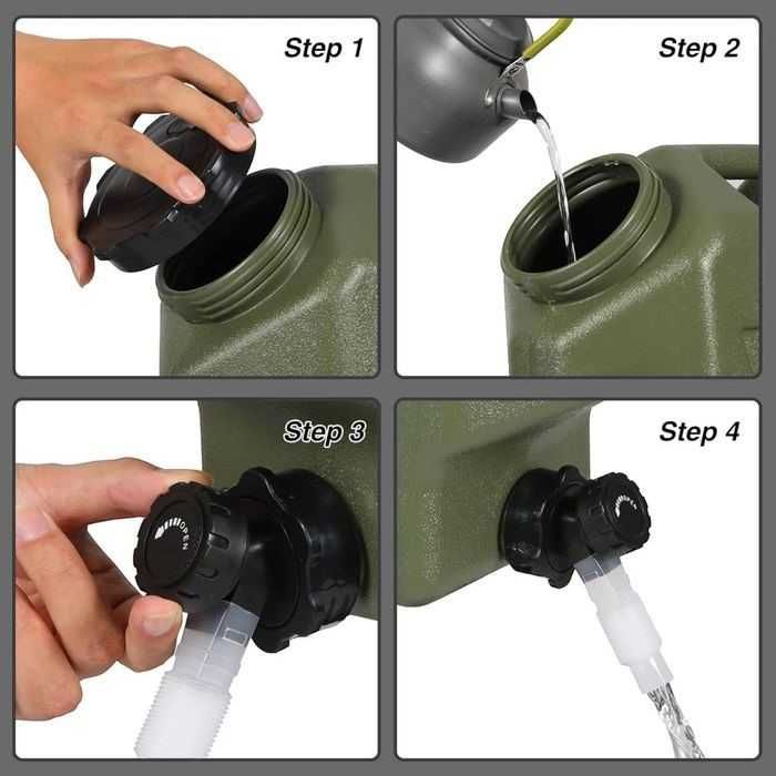 Туба за течности PVC, 12L, Зелен