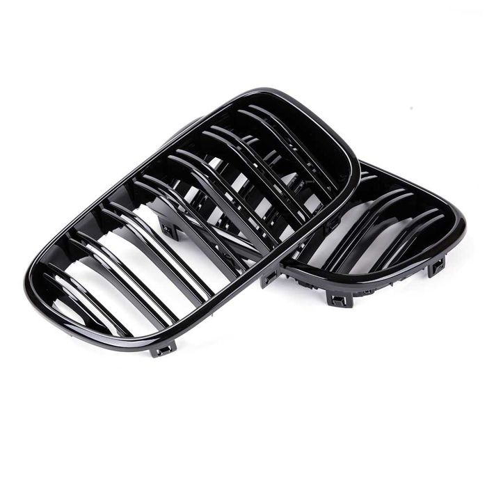 Grile Duble Nari M Bara Fata BMW X3 F25 Non-Facelift (2010-2014) M Look, Negru Lucios