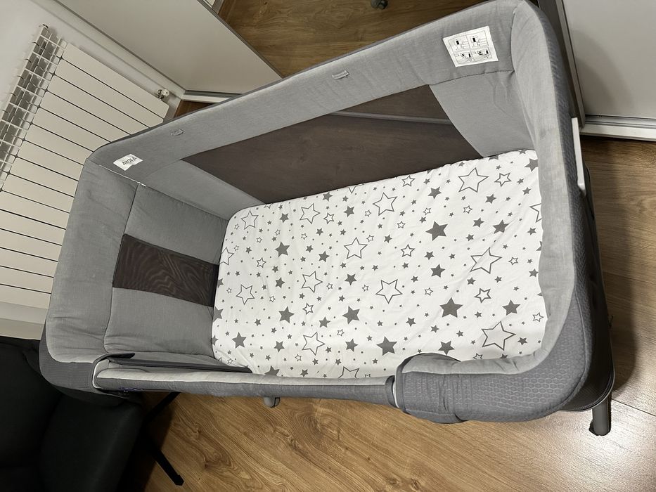 Patut Chicco Next 2 Me Forever, 0 luni - 4 ani, Gri