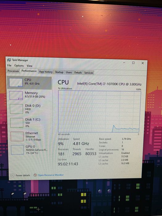 Setup Gaming i7-10700k RTX 2080 super