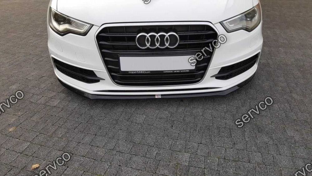 Prelungire splitter bara fata Audi A6 C7 4G S-Line 2011-2014 v3 - Maxton Design