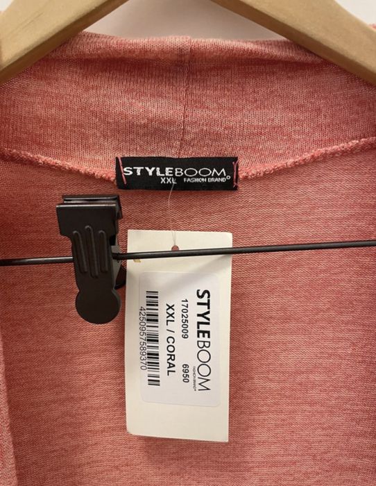 Cardigan dama xxl  coral nou fara defecte cu eticheta