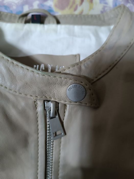 Geacă piele naturala marca Freaky Hation,mărimea L.