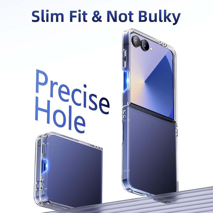 Прозрачен Кейс за Samsung Galaxy Z Flip7 от две части