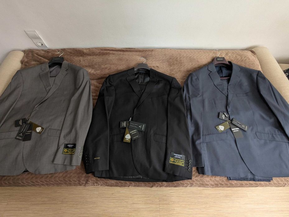 3бр. официални костюми Emporio collezione made in Italy, нови