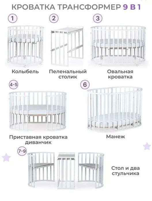 Кровать для новорожденных